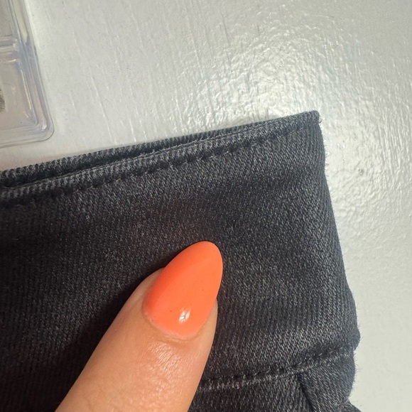 Eileen Fisher Coated Organic Cotton Stretchy Denim Ankle Jean Black Size 10 - Picture 6 of 11